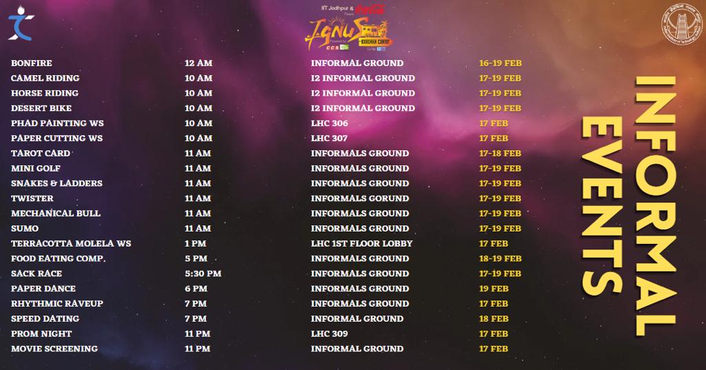 informal-events-schedule